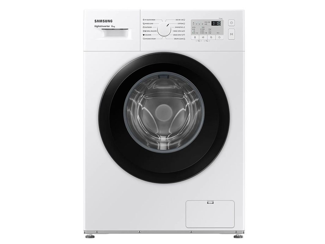 Samsung WW3000AM WW60A3120BH - Vaskemaskine - bredde: 59.5 cm - dybde: 40 cm - højde: 85 cm - frontbetjening - 6 kg - 1200 rpm - hvid