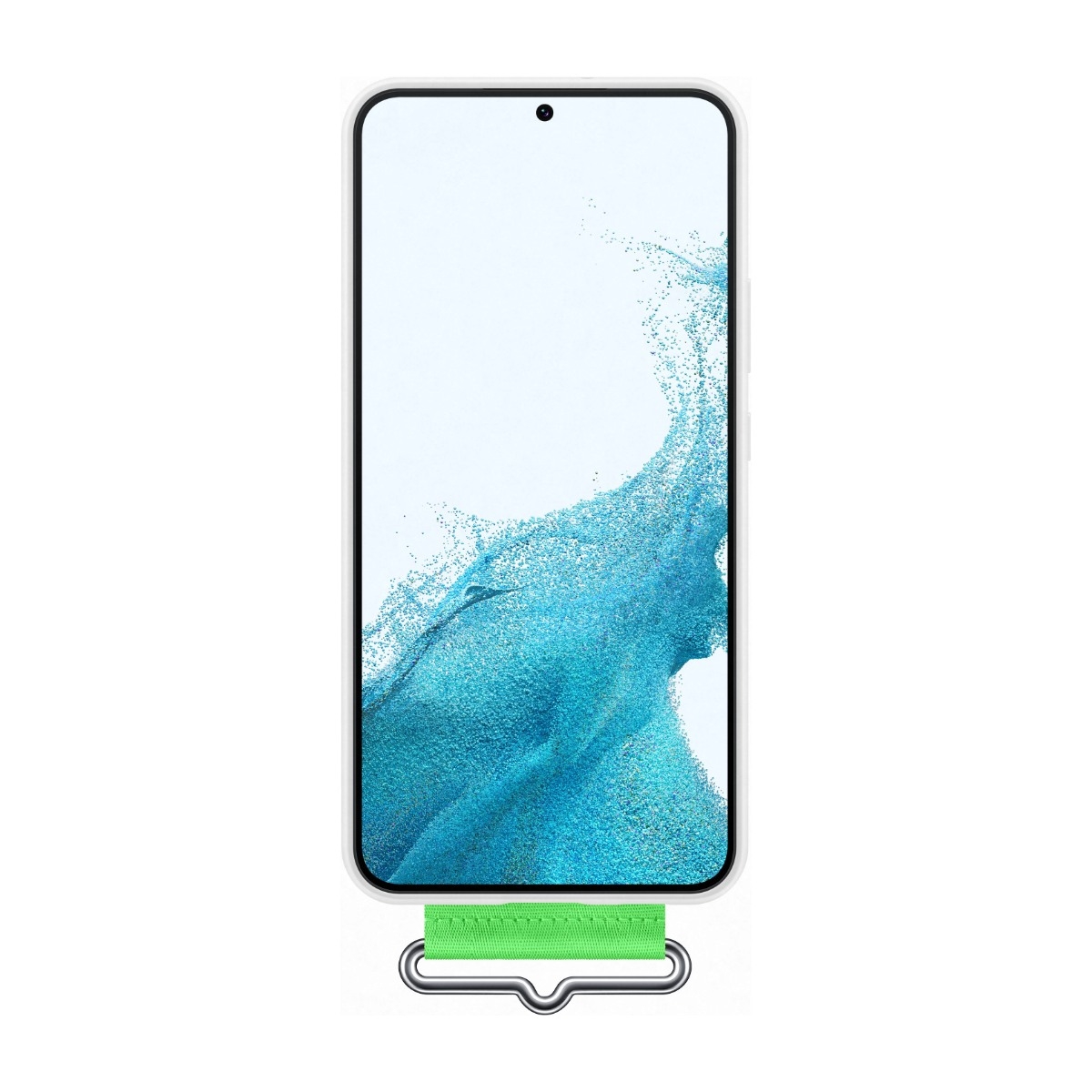 Samsung Galaxy S22+ Silicone Cover Strap, hvid billede 2