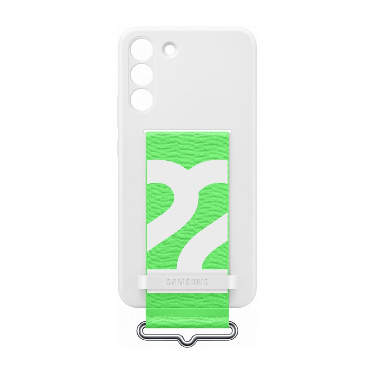Samsung Galaxy S22+ Silicone Cover Strap, hvid billede 3