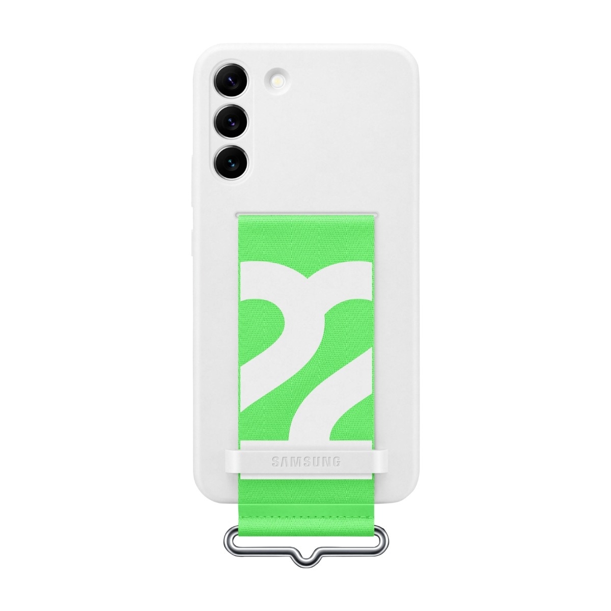 Samsung Galaxy S22+ Silicone Cover Strap, hvid billede 1