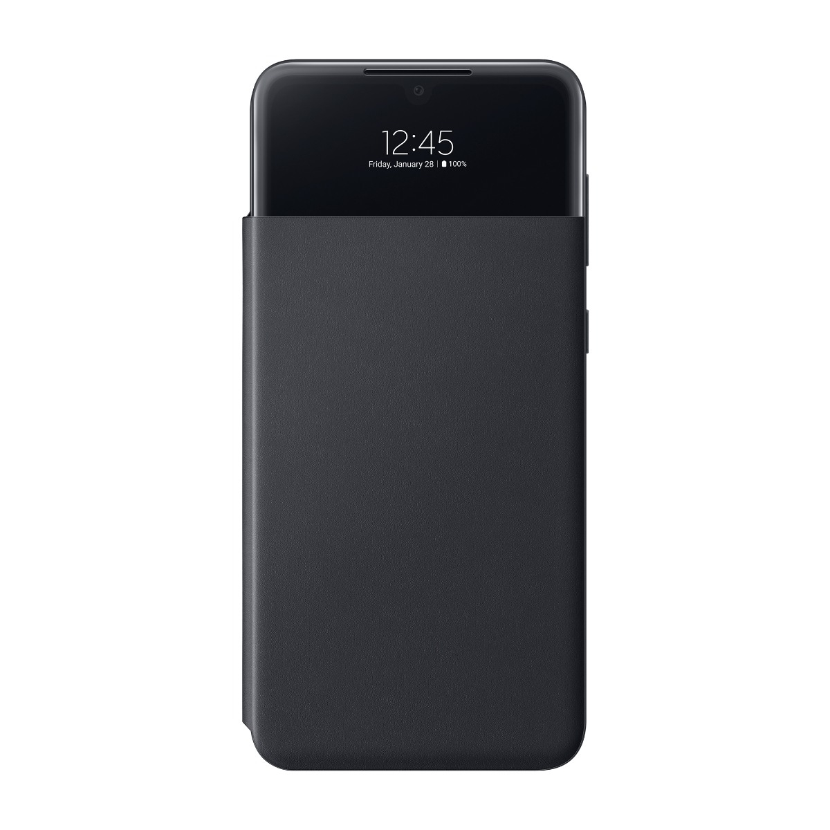 Samsung Galaxy A33 5G S View tegnebogscover, sort billede 1