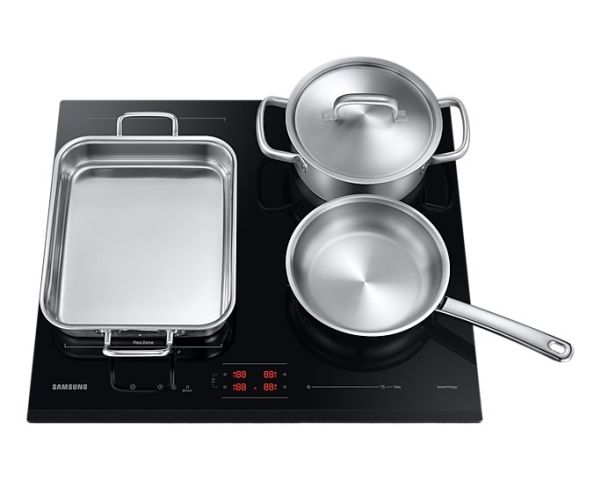 Samsung NZ64B5046GK, Sort, Indbygget, 59 cm, Zone induktionskogeplade, Glas, 4 zone(s)