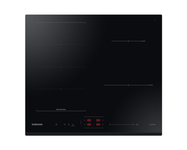 Samsung NZ64B6056GK/U2, Sort, Indbygget, 59 cm, Zone induktionskogeplade, Keramisk, 4 zone(s)