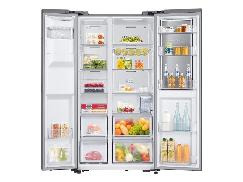 Samsung RH64DG53R3S9, Fritstående, Rustfrit stål, Hærdet glas, Venstre/højre, 628 L, ST-T
