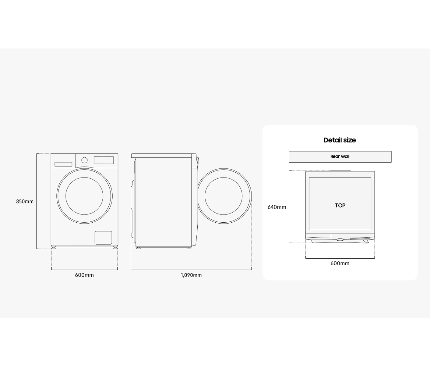 Samsung Wd11dg5b15beee Vaske-tørremaskine billede 9