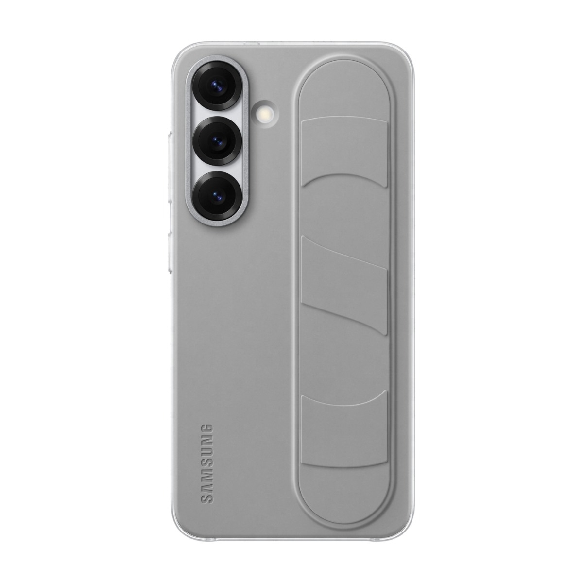 Samsung Galaxy S25 Standing Grip Cover, grå billede 1