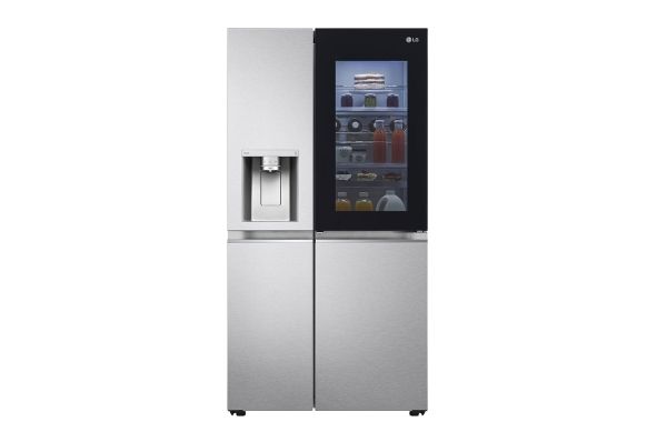 LG GSXE90MBDD, Fritstående, Amerikansk dør, Rustfrit stål, 2 dør(e), Metal Sorbet, LED