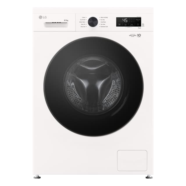 LG Kombineret vaskemaskine/tørretumbler W4X1085NWB