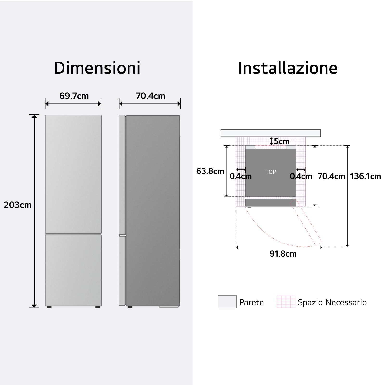LG Electronics GBBW322CPY, fridge/freezer combination (LINEARCooling, DoorCooling+, LG ThinQ) billede 4