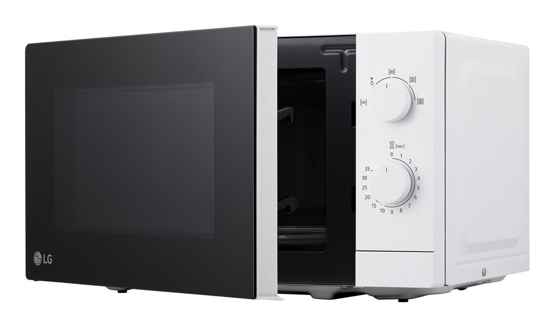 LG MS2082H, Bordplade, Solo mikroovn, 20 L, 700 W, Dreje, Hvid billede 4