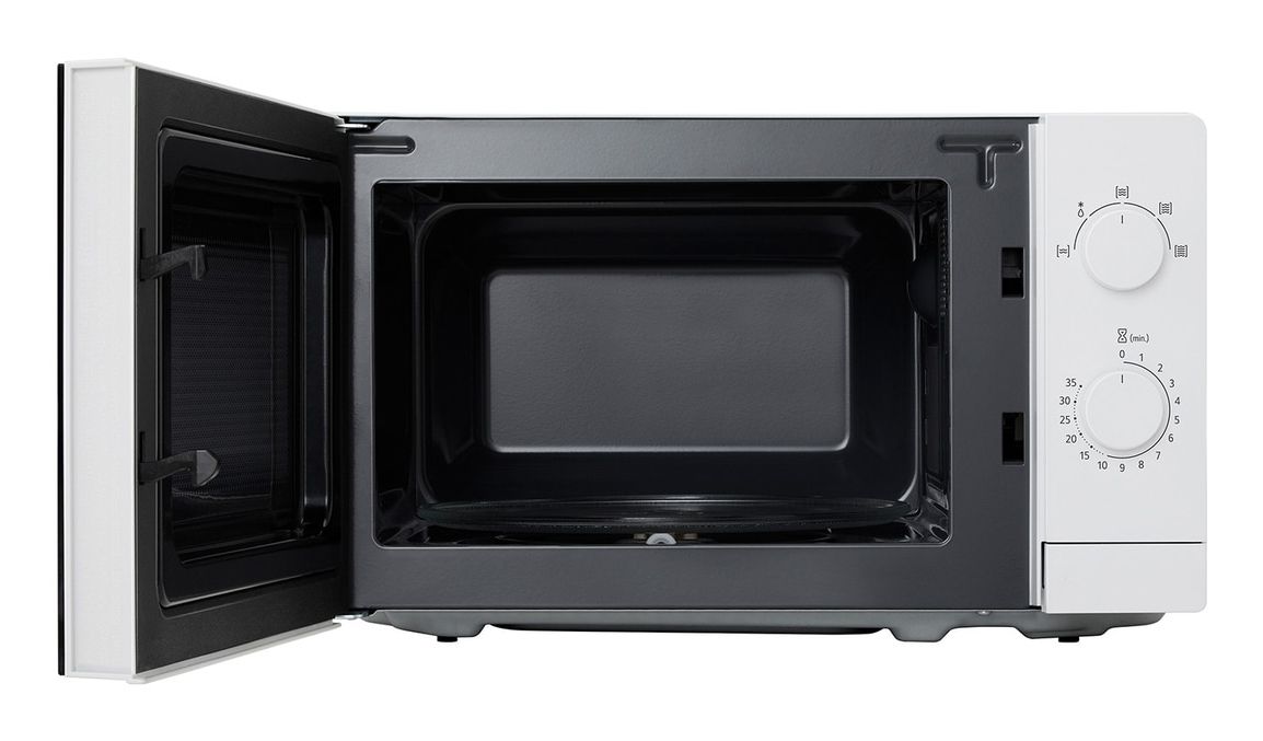 LG MS2082H, Bordplade, Solo mikroovn, 20 L, 700 W, Dreje, Hvid billede 2