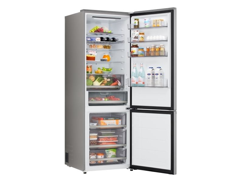 LG GBBW322DPY, 465 L, SN-T, 12 kg/24t, D, Frisk zone, aflukke, Sølv