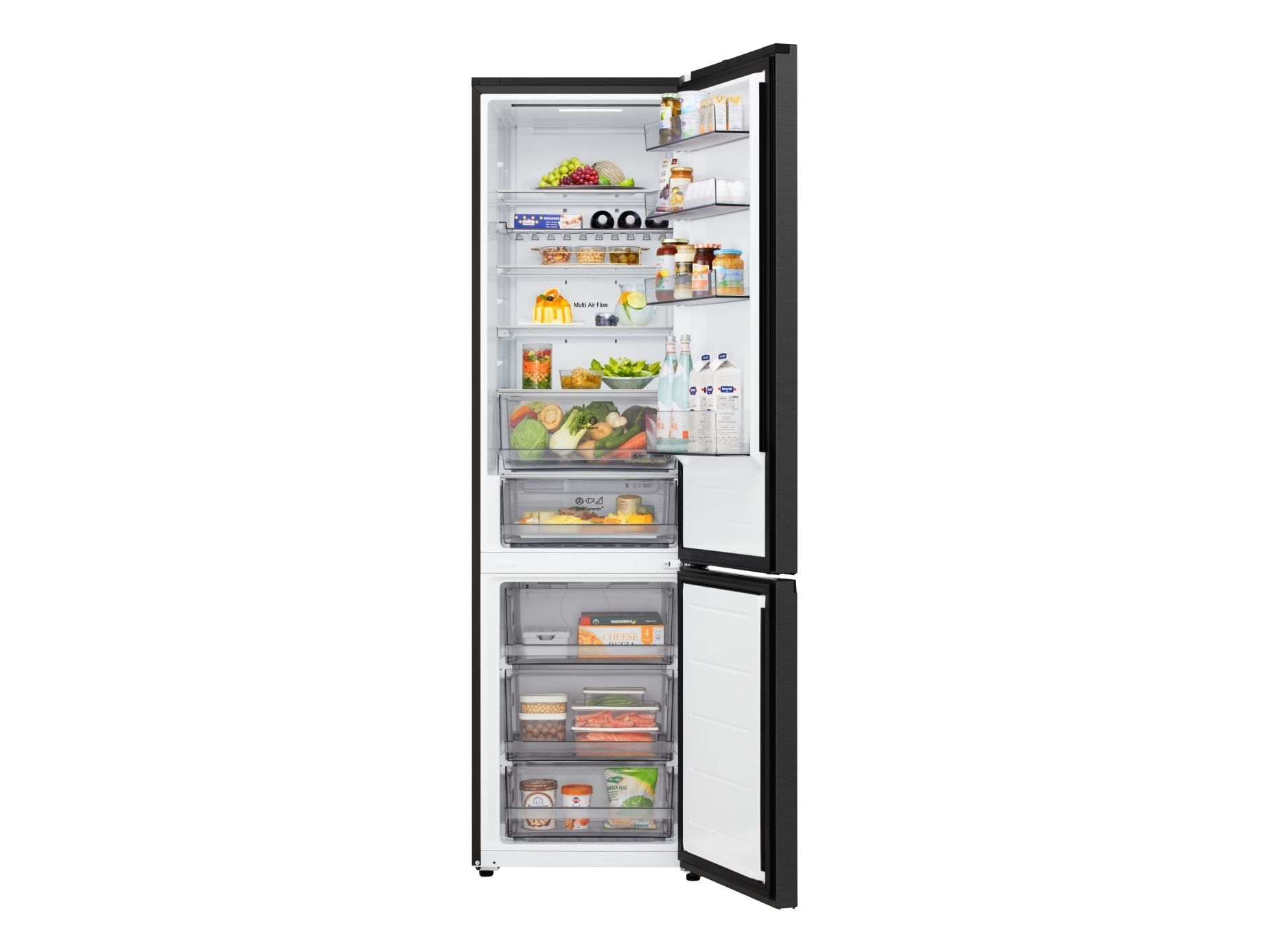 LG GBBS312AEV, 333 L, T, 12 kg/24t, A, Frisk zone, aflukke, Sort