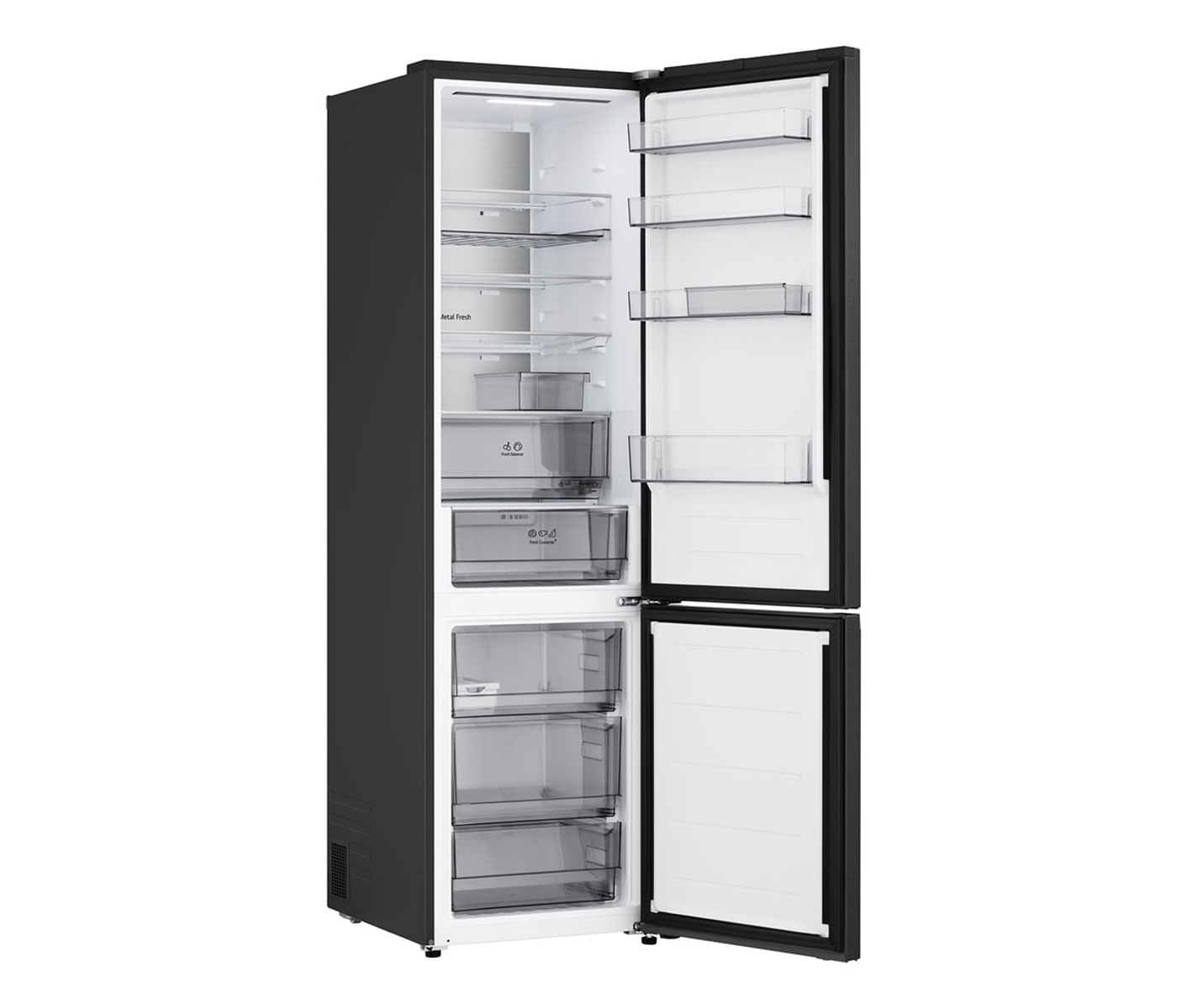 LG GBBS525CEV, 375 L, T, 10 kg/24t, C, Frisk zone, aflukke, Sort