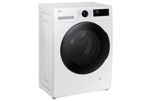 Samsung WD90DG5G34BELE, Front-læsning, Fritstående, Hvid, Venstre, Sort, LED billede 2