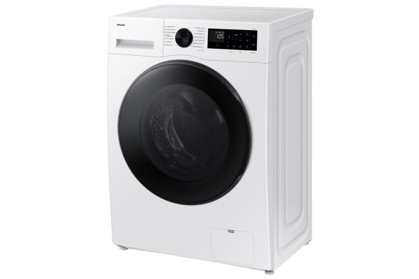 Samsung WD90DG5G34BELE, Front-læsning, Fritstående, Hvid, Venstre, Sort, LED billede 3