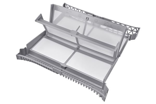 Samsung DV90DG52A0TE, Fritstående, Front-læsning, Varmepumpe, Hvid, Knapper, Dreje, Glasdør