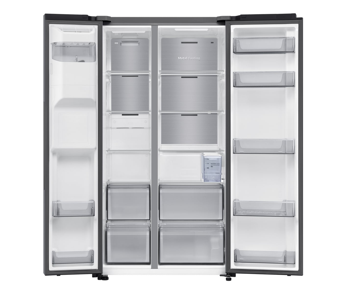 Samsung Side-by-Side RS70F65KDTEF (rustfri stål) billede 6