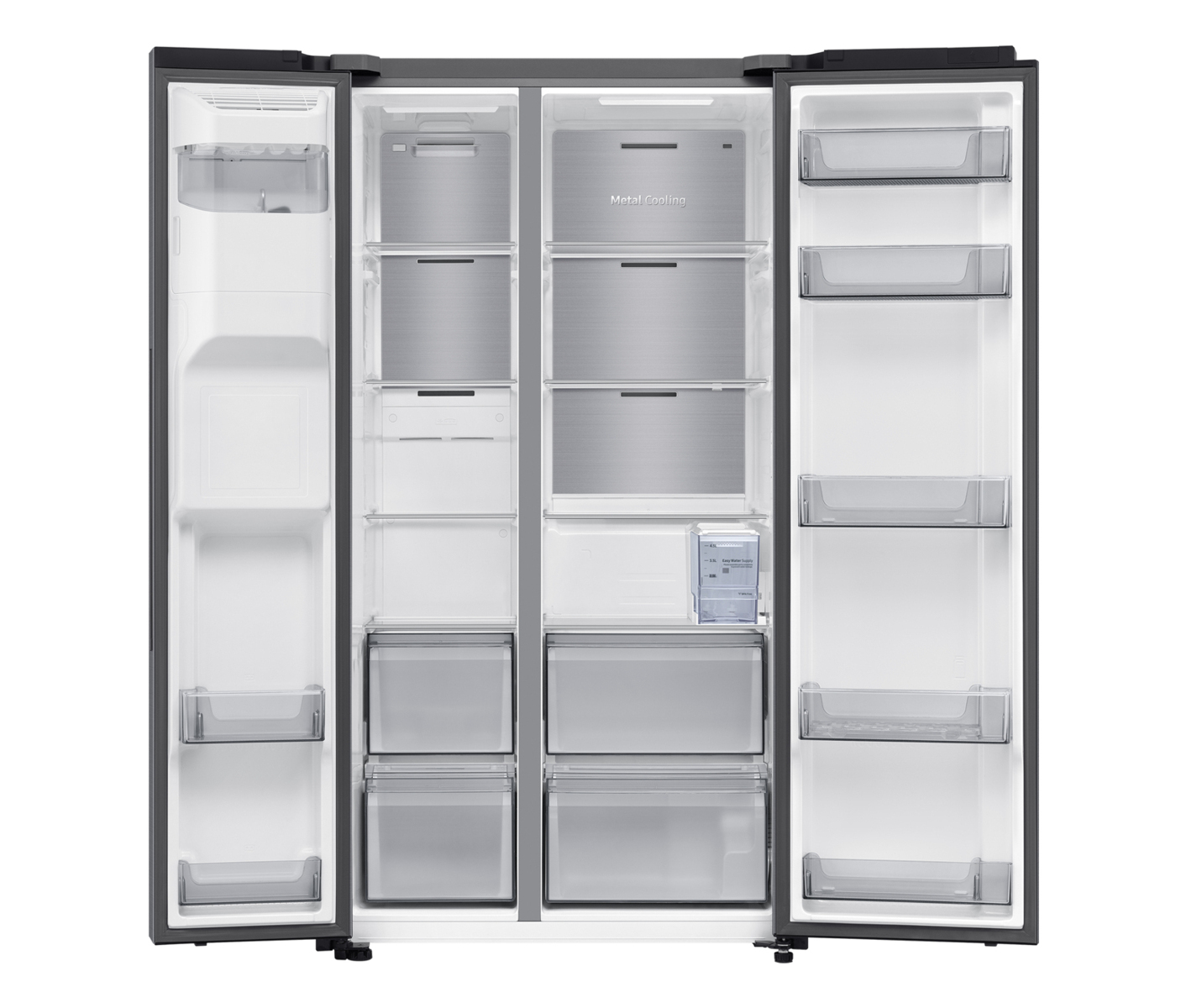 Samsung Side-by-Side RS70F65KDTEF (rustfri stål) billede 5