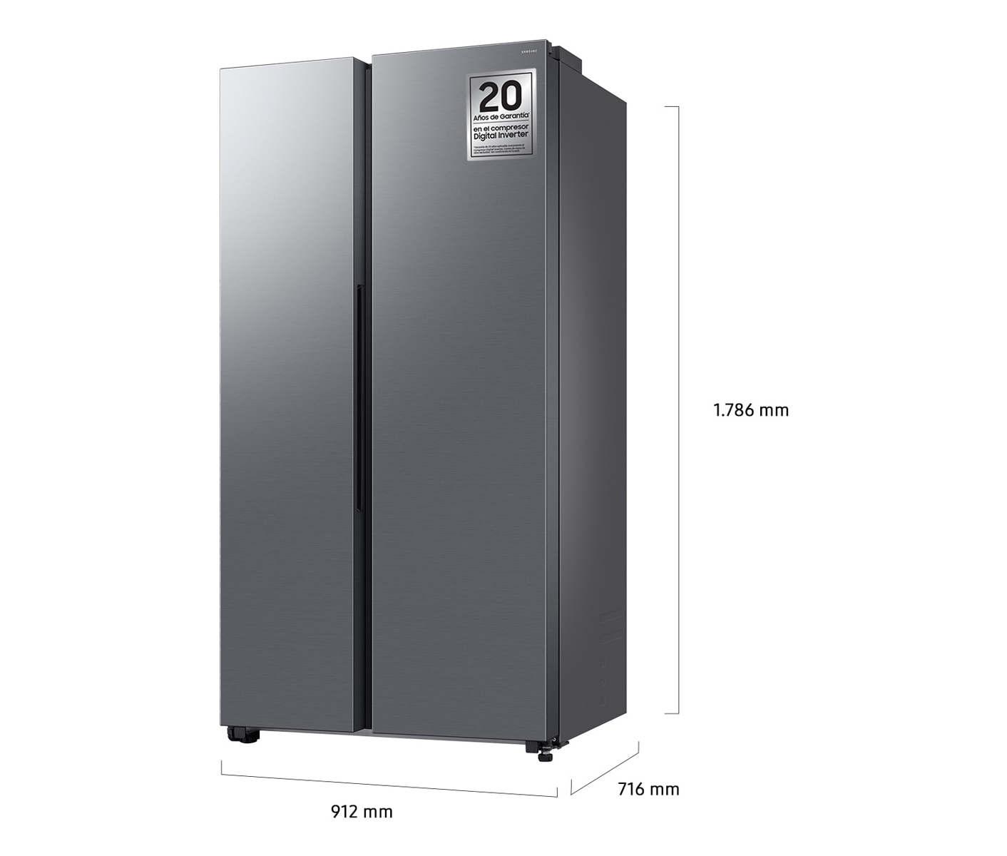 Samsung Series 70 RS70F65QETEF side by side billede 2
