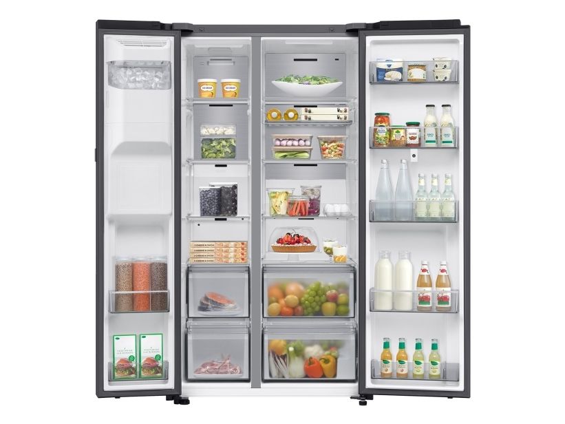 Samsung Series 9 RS90F66BEF, Fritstående, Amerikansk dør, Sort, 2 dør(e), Premium Black Steel, 36/64 billede 3