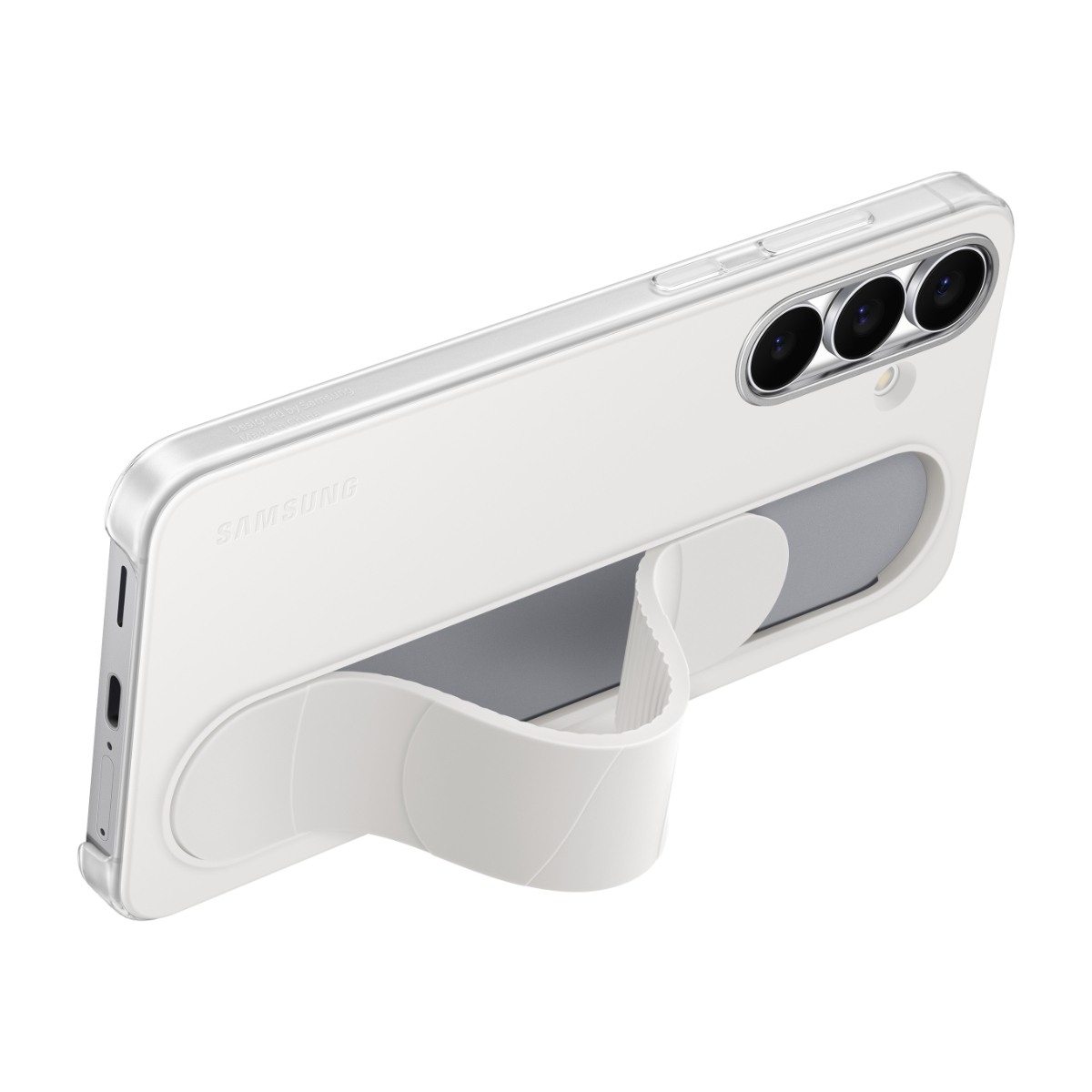 Samsung Galaxy S25 FE Standing Grip Cover, hvid billede 4