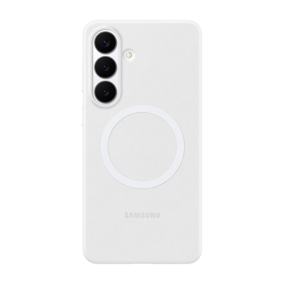 Samsung Galaxy S26+ Silikone Magnet Cover, hvid billede 1