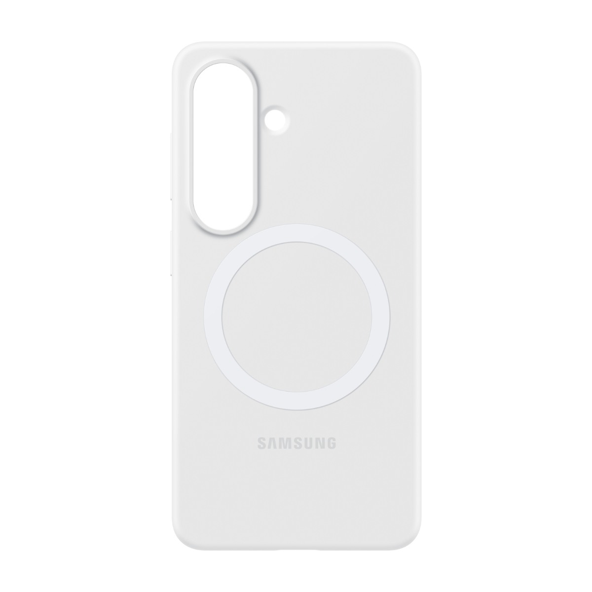 Samsung Galaxy S26 Silikone Magnet Cover, hvid billede 3