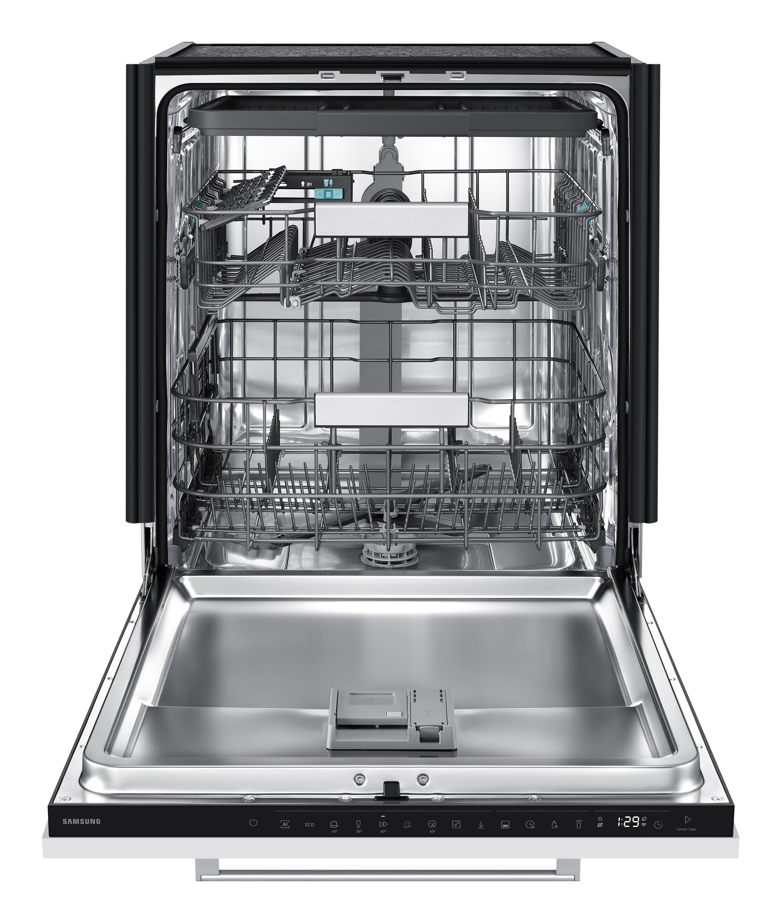 Samsung Serie 80, Fuldt indbygget, Fuld størrelse (60 cm), Hvid, Berøring, Rustfrit stål, 14 kuverter billede 3