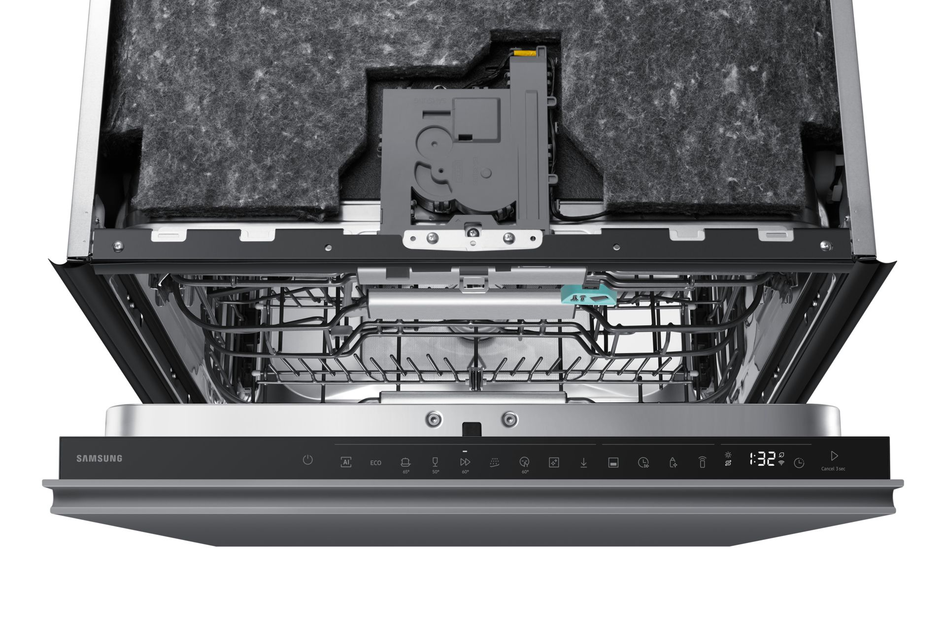 Samsung DW90H79JAI0U1, Fuldt indbygget, Fuld størrelse (60 cm), Fjernbetjening, Berøring, Kurv, 14 kuverter, B billede 3