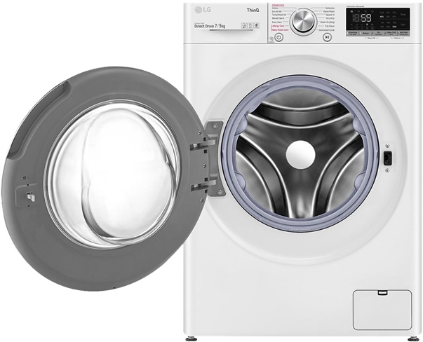 LG F2DV707S2WS - Frontbetjent Vaske-/Tørremaskine billede 2