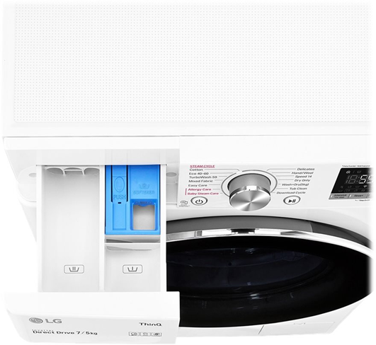 LG F2DV707S2WS - Frontbetjent Vaske-/Tørremaskine billede 7