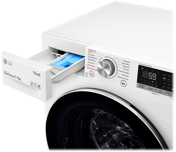 LG F2DV707S2WS - Frontbetjent Vaske-/Tørremaskine billede 4