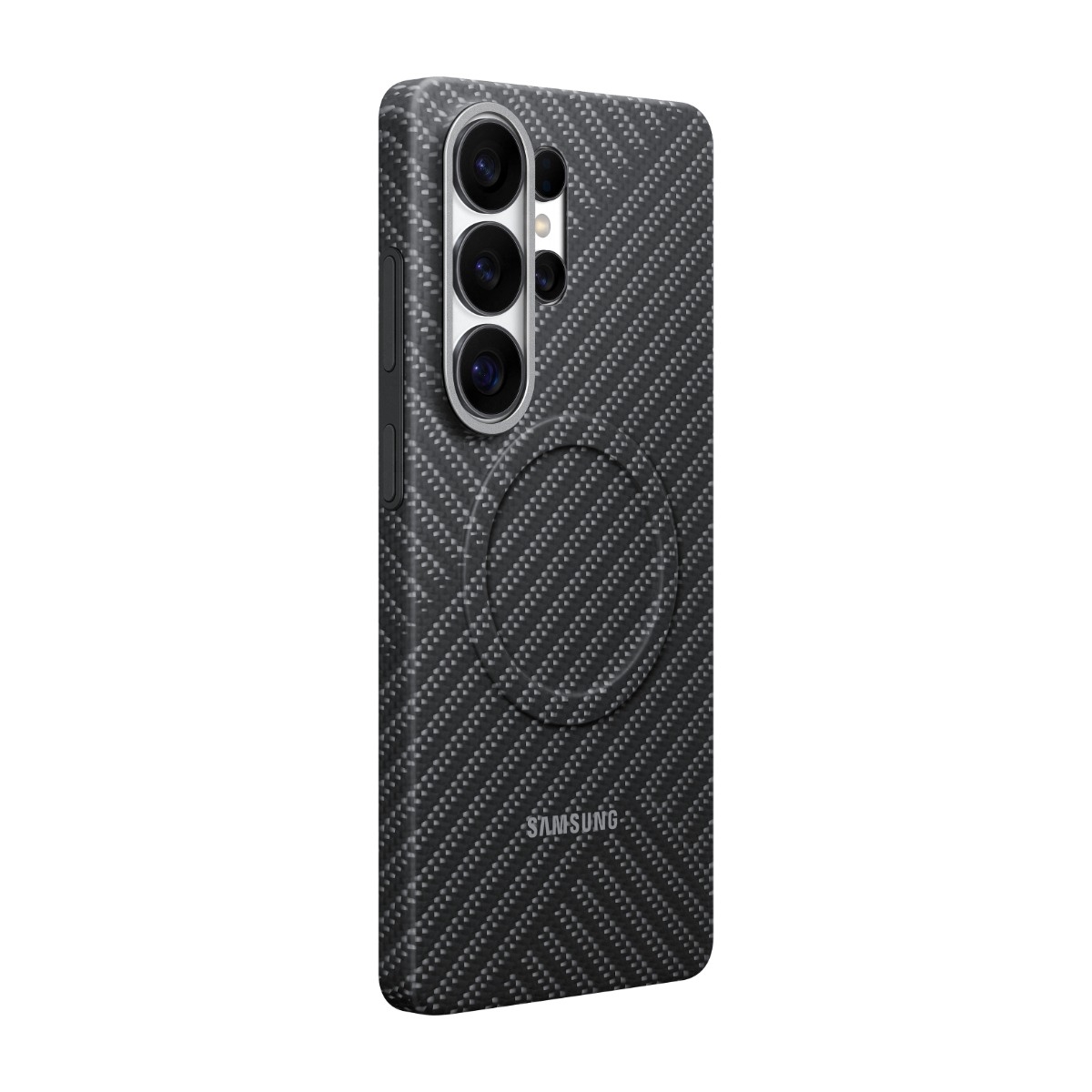 Samsung Galaxy S26 Ultra Carbon Magnet cover, grå billede 3