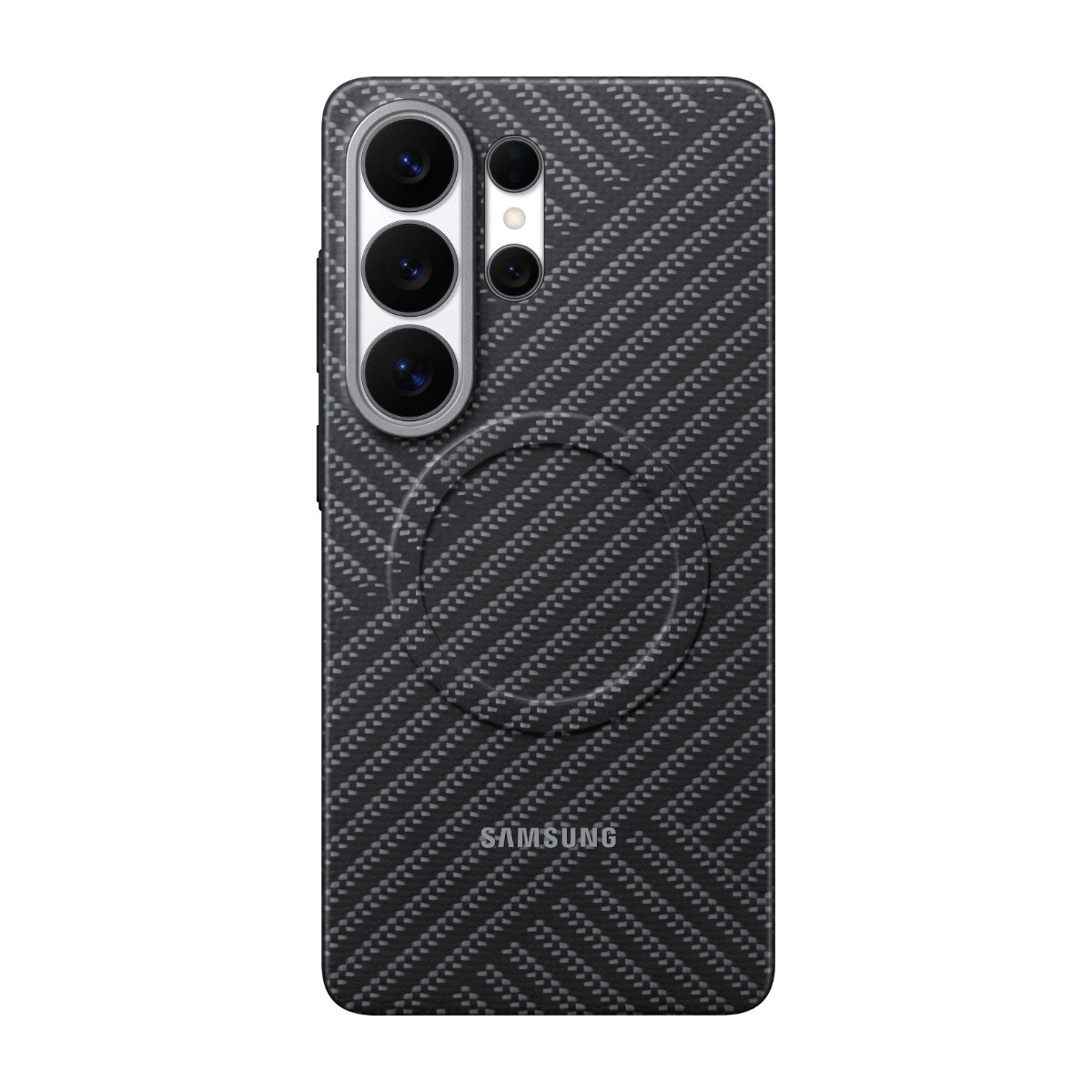 Samsung Galaxy S26 Ultra Carbon Magnet cover, grå billede 1