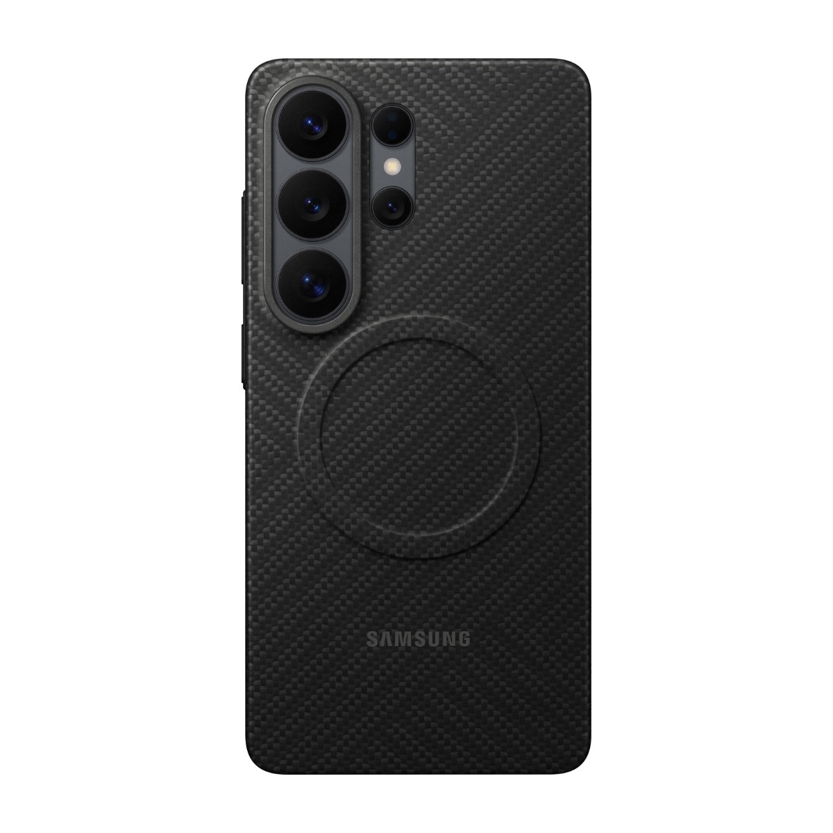 Samsung Galaxy S26 Ultra Carbon Magnet cover, sort billede 1