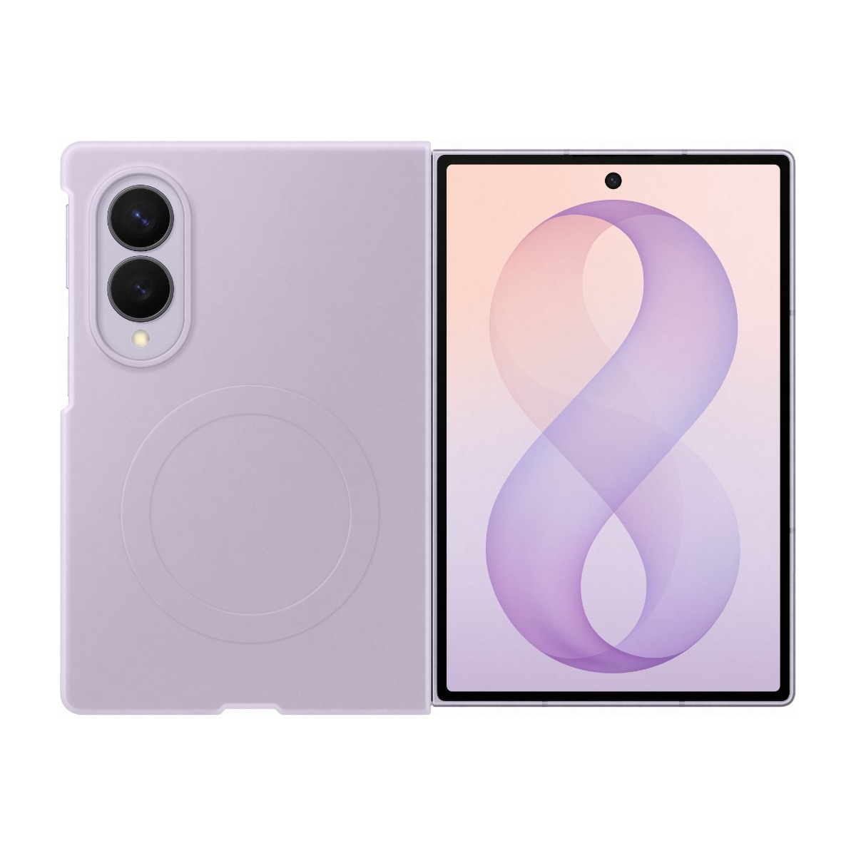 Samsung Galaxy Z Fold8 Silikone Magnetisk cover, lavendel billede 2