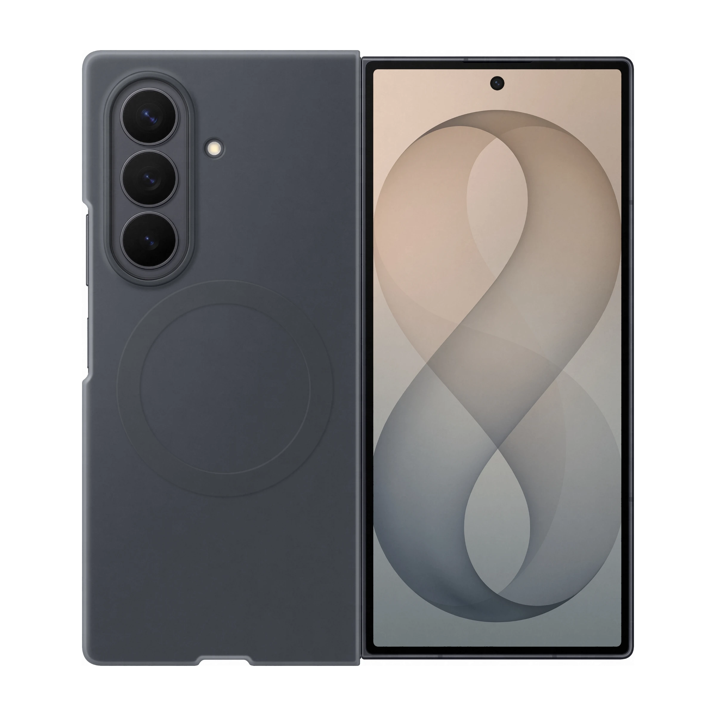 Samsung Galaxy Z Fold8 Ultra silikone magnetisk cover-sæt, grå billede 4