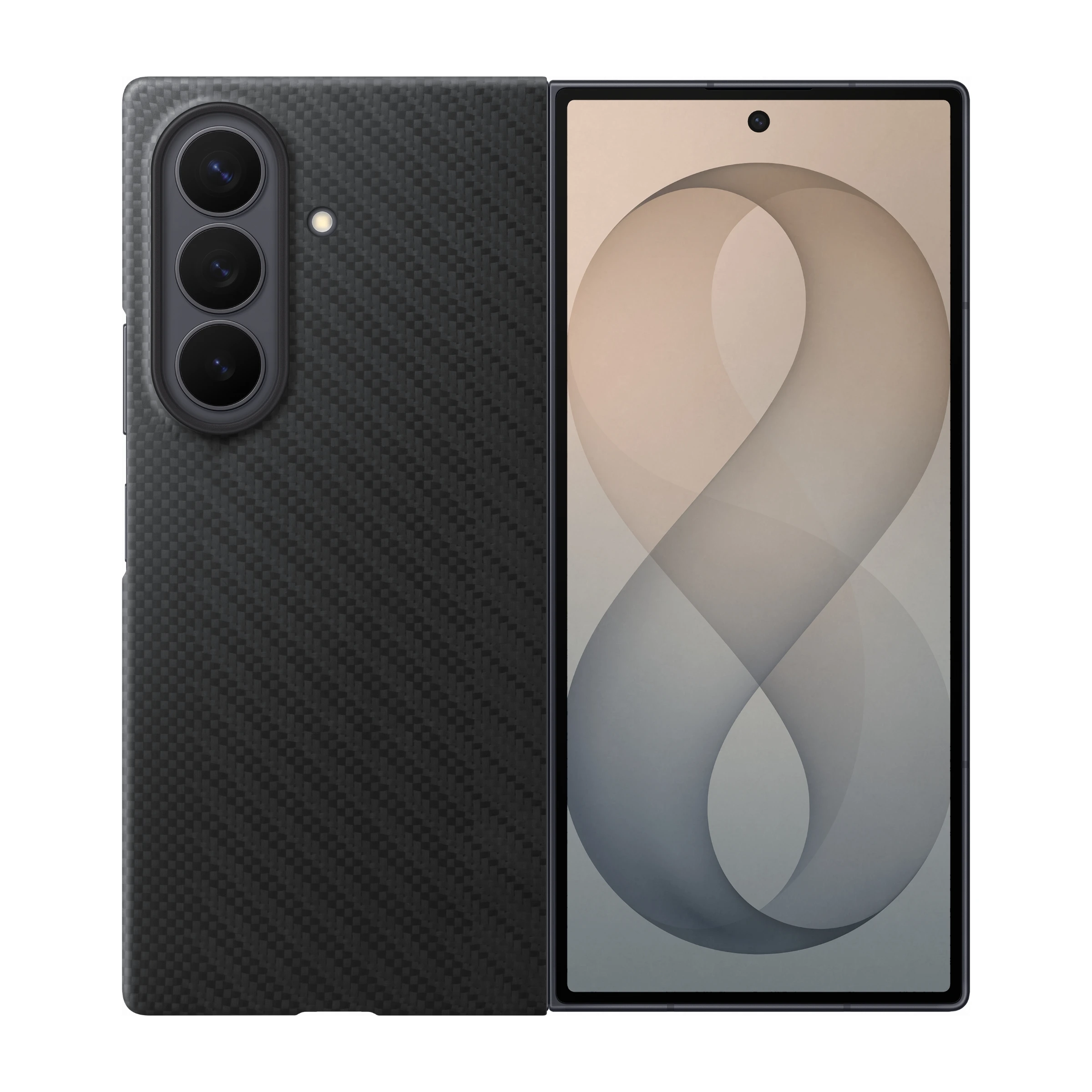 Samsung Galaxy Z Fold8 Ultra, Carbon Magnet Cover, mørkegrå billede 2
