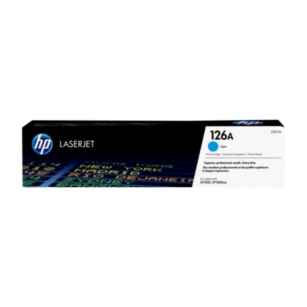 HP 126A (CE311A), cyan toner billede 1