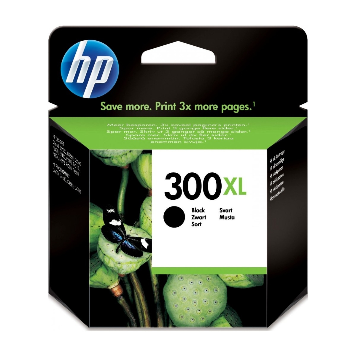 HP NO300 Xl, sort blækpatron billede 1