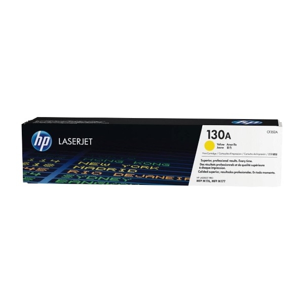 HP 130A, yellow Laserjet toner cartridge billede 1