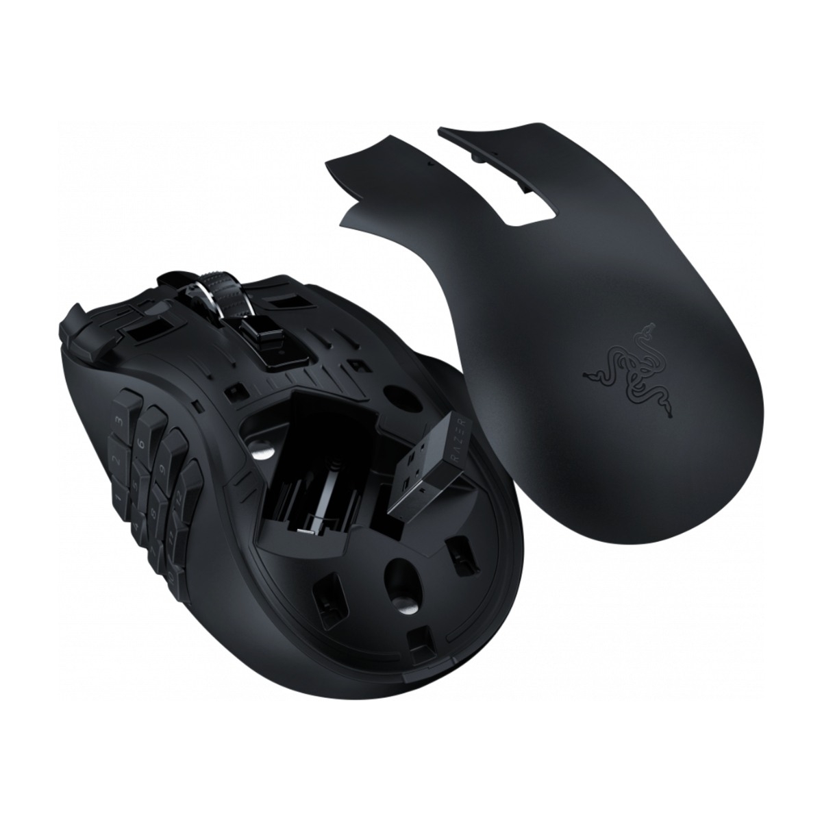 Razer Naga V2 Hyperspeed trådløs gaming mus, sort billede 4