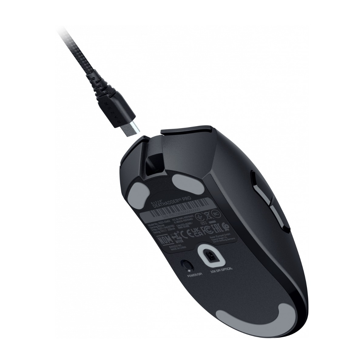 Razer Deathadder V3 Pro trådløs gaming mus, sort billede 4
