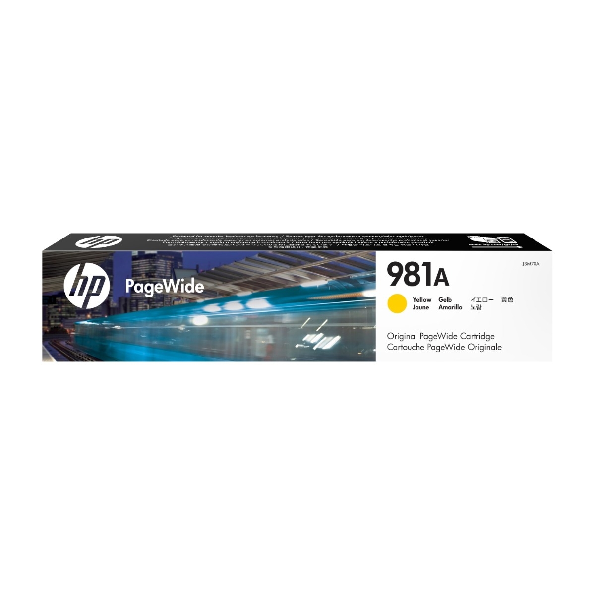 HP 981A Original blækpatron, gul j3m70a billede 1
