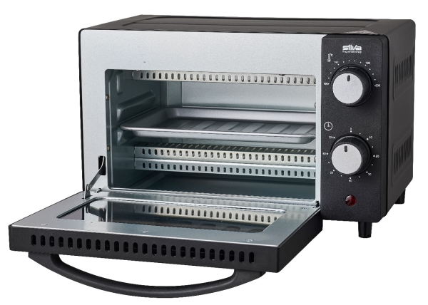 Silva Schneider MB 1000, Elektrisk ovn, 650 W, 10 L, 100 - 230 °C, Bordplade, Sort