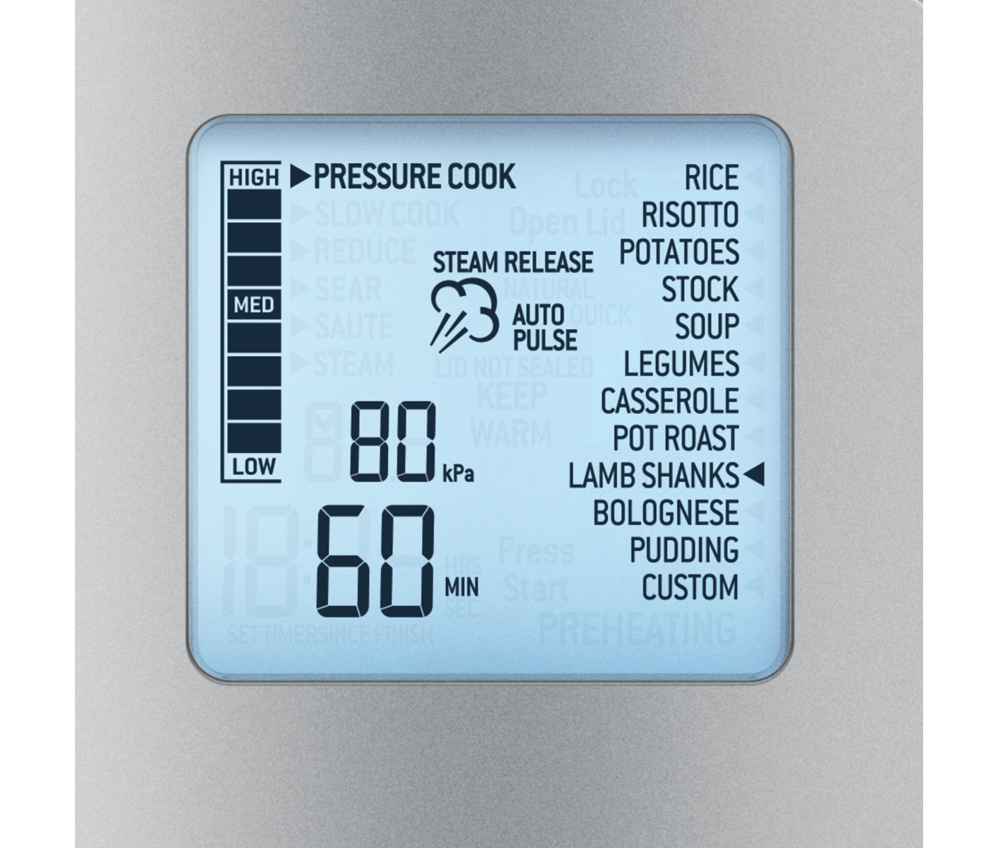 Sage SPR 700 BSS Pressure Cooker Deep fryer - Brushed Steel billede 2