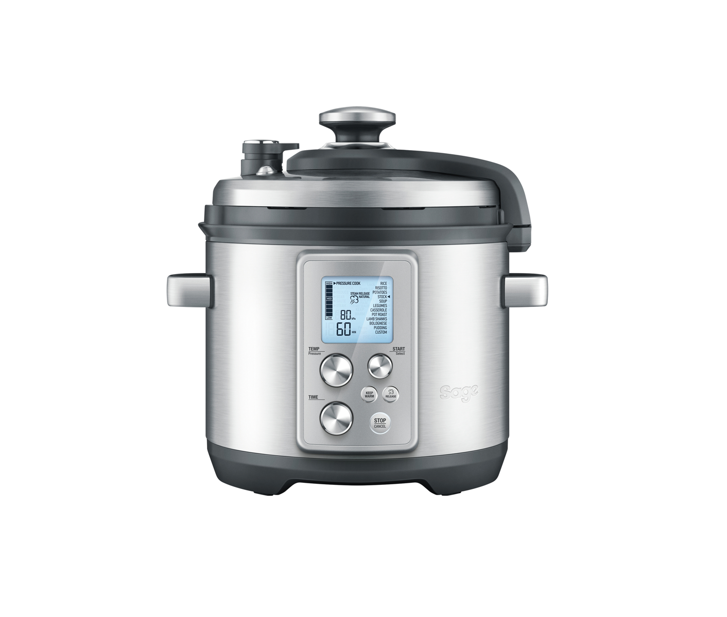 Sage SPR 700 BSS Pressure Cooker Deep fryer - Brushed Steel