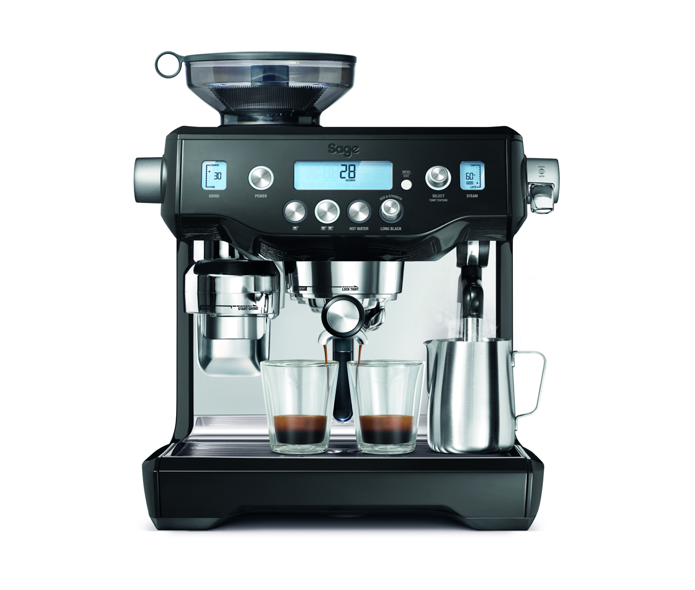Sage Espresso Machine Black Tr Uffle Espressomaskine