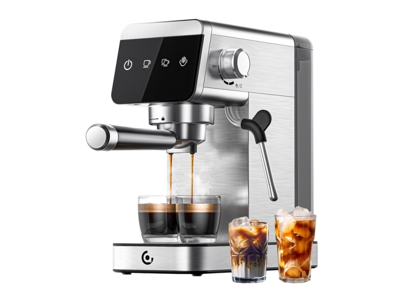 AMZCHEF CE-AZ-EM1501-SV Piston Coffee Maker billede 1